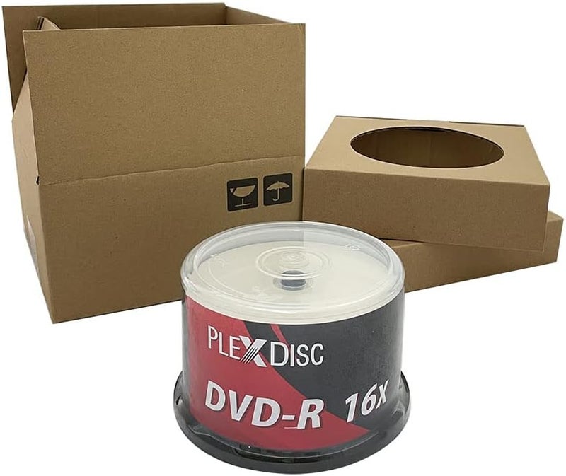 PlexDisc TY Series DVD-R 16X 4.7GB White Inkjet Hub Printable Blank Discs – 50 Pack Cake Box (FFP), Writable and Recordable Media for Data, Video, and Audio - Image 5